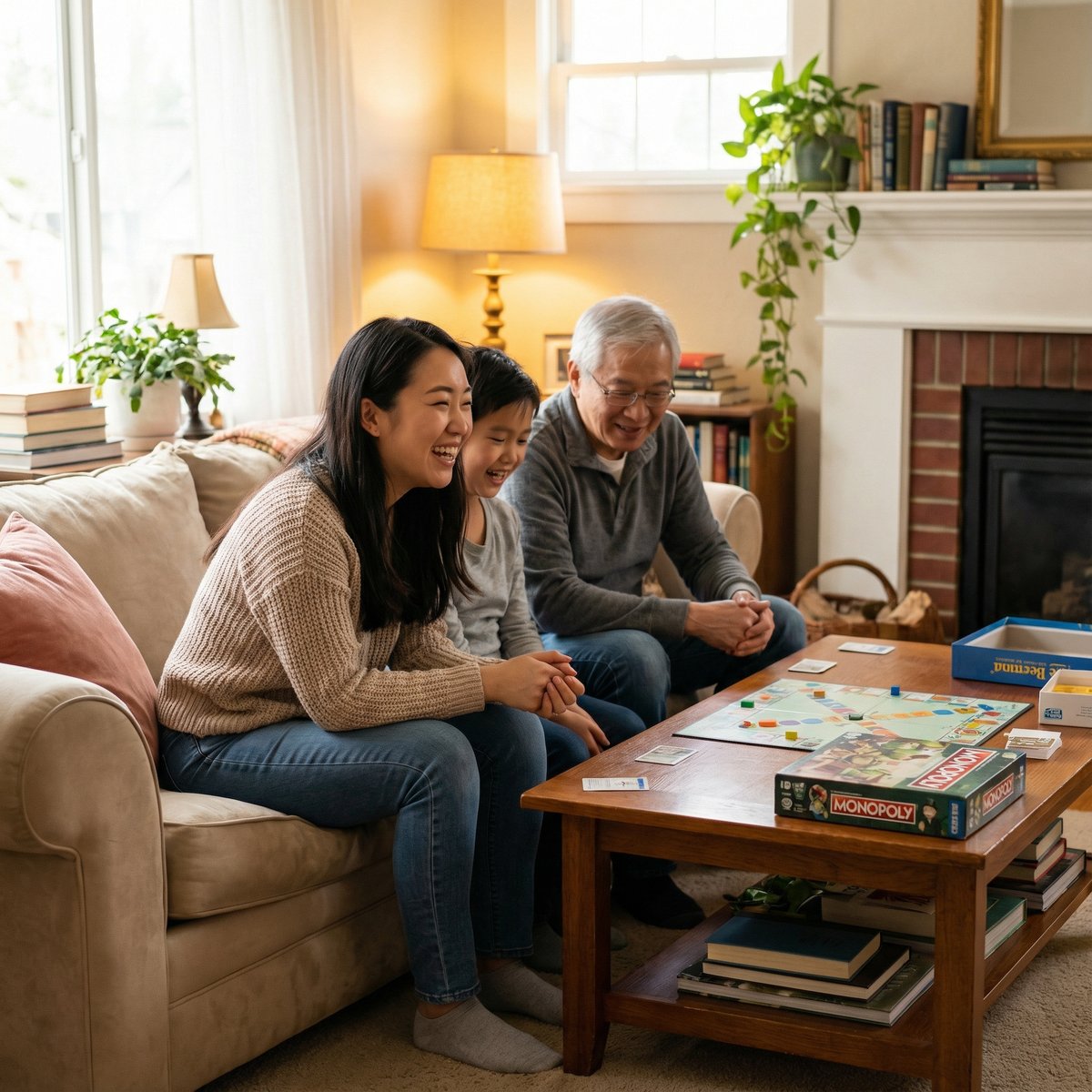 妈妈儿子家庭游戏节目视频-桌游互动